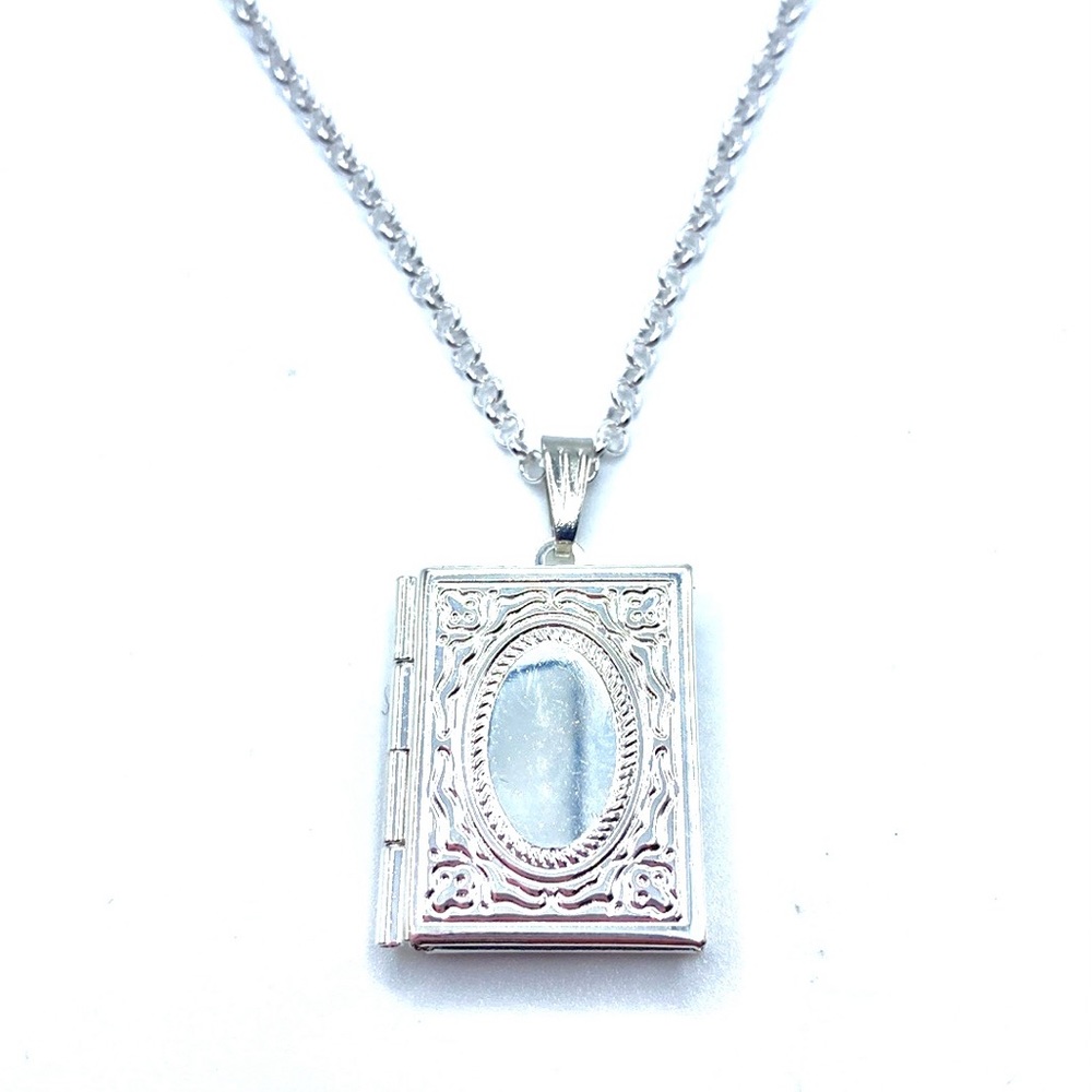 Book Locket Necklace - Picture 7 of 11